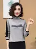 Tendencia TikTok Otoño/Invierno 2026 Camiseta Térmica Doble Cara de Forro Polar con Base de Pedrería, Gruesa, Moderna, Cálida, Versátil