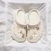 Zapatos Transpirables con Agujeros para Mujer Ropa Exterior 2024 Verano Eva Dung Sense Plataforma Sandalias de Playa Antiolor con Aumento de Altura Chanclas con Agujeros