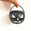 Herramientas de dulces de Halloween para niños con múltiples combinaciones, mini cubo de azúcar de plástico portátil, cubo pequeño de calabaza y calavera