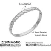 Moda estilo europeo nuevo acero inoxidable banda lisa corazón incrustado con circonita cierre pulsera conjunto nicho versátil joyería de mano mujeres