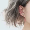 Aretes Mini Cuadrados Dorados Chapados en Plata Esterlina S925 Aretes Simples para Mujer Pequeños y Exquisitos Aretes Mini Forma Geométrica