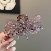 Acessório de cabelo versátil, único e estiloso, presilha de tubarão grande para coques na parte de trás da cabeça, grampo de cabelo de luxo de alta qualidade