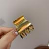 Horquilla de metal estilo frío con forma de disco para el pelo, pinza pequeña para el pelo, pinza para el pelo de verano para mujer, pinza para el pelo con forma de tiburón