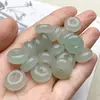 Colgante de Jade Dorado de Seda Natural de Xinjiang Verde Tianshan Hebilla de Seguridad Hebilla de Seguridad de Jade Pequeña Accesorios para Pulsera DIY