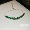 Pulsera Irregular de Circonita Ovalada de Color Dopamina, Pulsera de Lujo Ligero de Gama Alta, Joyería de Mano Dulce, a la Moda y Versátil para Mujeres