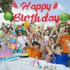 Banner de Decoración para Fiesta de Cumpleaños de Frutas Hawaianas, Cake Topper de Sandía, Banderines y Guirnaldas de Decoración para Fiesta de Cumpleaños