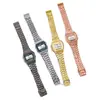 Comercio Exterior Reloj Electrónico Led Wr F91W Correa de Acero A159 Estilo Harajuku Reloj de Moda Reloj Electrónico Multifuncional