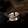Nuevo Modelo del Anillo del Maestro Celestial de Yu Hong, Diseño Clásico Retro y Personalizado, Amuleto Taoísta, Anillo Ajustable, Venta Directa del Fabricante