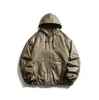 Jaqueta de Couro com Capuz Silhueta Preta Rumen Jaqueta Masculina Outono e Inverno Couro PU Novo Retro Americano Versátil Jaqueta de Motociclista