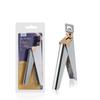 Tijeras para uñas de acero inoxidable en forma de U, tijeras para uñas, extensiones de uñas, fototerapia, cortaúñas con posicionamiento y herramientas para recortar uñas.