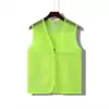 Chaleco de malla personalizado, chaleco fino de verano transpirable, chaleco de voluntario, camisa publicitaria promocional con logo impreso