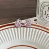 Brincos Simples e Estilosos em Forma de Cabaça de Zircônia, Luxo Leve, Requintados e Elegantes, Únicos e Versáteis, Brincos Muito Bonitos para Mulheres