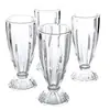 Taza de vidrio para té de leche engrosada taza de jugo taza de helado taza de bebida taza de cerveza rayas verticales vidrio 380ml