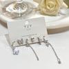 Conjunto de 6 pendientes de mariposa, elegantes y frescos, con un diseño único de nicho para mujer, pendientes de amor, ligeros, lujosos y delicados.