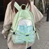 Mochila Leve Estilo Coreano Estilo Ins 2025 Novo Design com Corda Colorida Contrastante Mini Mochila para Esportes ao Ar Livre