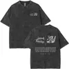 [Lavado Transfronterizo] Camiseta Lavada Glory Moda de Verano para Hombres y Mujeres Cruz