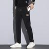 Pantalones Casuales de Moda para Hombre de Alta Calidad TikTok 2023 Primavera y Verano, Pantalones Largos Bordados de Cintura Elegante, Versátiles y a la Moda para Hombre
