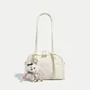 Bolso de hombro bordado de moda estilo coreano, nuevo modelo primavera-verano 2026, bolso de mano acolchado simple, bolso de hombro y axila moderno para el día a día