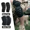 Joelheiras de Esponja para Treinamento de Recrutas, Rastejamento Tático, Espessadas e Resistentes ao Desgaste, Cotoveleiras de Esponja, Antiderrapantes, Anticolisão, Proteção para Joelhos e Cotovelos