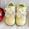 Zapatillas de entrenamiento alemanas para niñas estilo lindo, nueva colección 2026, con detalles de moño, zapatillas deportivas para niños, zapatillas amarillas estilo coreano de otoño, ligeras