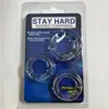 Anel de Bloqueio de Esperma para Relação Sexual Masculina, Anel Três Cores, Anel Divertido com Bolas, Anel Retardador e de Longa Duração, Brinquedos Sexuais Adultos