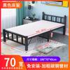 Cama plegable individual para el hogar, habitación de alquiler para adultos, cama para acompañante de oficina, siesta, habitación de alquiler simple, cama doble portátil para la hora del almuerzo
