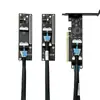 Kit Adaptador PCIe Gen5 X16 MCIO 8i Kit Adaptador de Servidor Dual PCIe X16 GPU
