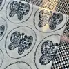 En Stock Tela Bordada de Algodón y Lino Estilo Japonés de Dibujos Animados Bordado Acolchado para Bolsas, Chalecos, Manualidades DIY Bordado Plano