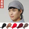Accesorios de chef color liso con gorro de cola turbante de cocina sombrero de pirata