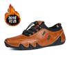 Sapatos Casuais Masculinos de Couro Tamanho Grande Preguiçosos Britânicos Plus Veludo Solado Macio Gorro Polvo Couro de Vaca Sapatos Masculinos