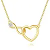 Coleção mais vendida transfronteiriça: Pingente Série Infinito Eterno, Colar da Sorte Amor Infinito, joias femininas de design exclusivo