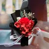 Ambientador de Coche Decoración para Rejilla Ramo de Rosas Perfume para Rejilla de Aire Acondicionado Adorno Eterno Creativo Flor Terminada