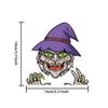Nuevas Pegatinas de Halloween para Carrocería de Coche Nuevo Transfronterizo Fantasma Bruja Decoración de Coche Pegatinas de Coche Pvc Autoadhesivas