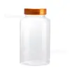 50ml100ml Garrafa Plástica Transparente para Pet Garrafa Cápsula Garrafa Dispensadora de Líquido Sólido Tampa Dourada Tampa Prateada Garrafa Quadrada