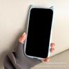 Orejas de gato adecuadas para Apple 16 Funda para teléfono móvil iphone14 Acrílico transparente Lindas mujeres 13 Celebridad de Internet Ins