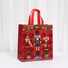 La Bolsa de Regalo Navideña Más Vendida de Amazon No Tejida Bolso Exquisito Plegable Almacenamiento de Regalos Bolsa Impermeable