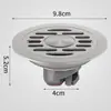 Desagüe de Piso Anti-Olor y Anti-Insectos, Doble Propósito para Baño y Lavadora, Desagüe Redondo de Acero Inoxidable Antiderrames Estilo Antiguo, Modificación Estilo Antiguo