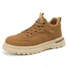 Botas Martin Masculinas Outono Inverno Novo Estilo Britânico Sola Grossa Cano Baixo Casuais para Trabalho ao Ar Livre Deslocamento Trabalho Sapatos da Moda Masculinos