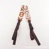 Nueva Correa de Hombro Amplia y Alargada Multicolor Ajustable Extensible Correa de Bolso de Compras Versátil de Gama Alta con Rayas de Diamante