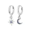 Pendientes de Venta Caliente Transfronterizos Europeos y Americanos para Mujer Diseño Asimétrico Vintage de Estrellas y Sol Pendientes Bohemios Distintivos de Moda