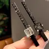 Grampo de Cabelo Elegante de Cristal Design de Nicho de Luxo Novo Dongdaemun Coreano Clipe Lateral Versátil Moda Grampo de Cabelo