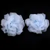 Tela de Flores de Rosa de Malla de Doble Capa Flor de Tela Hecha a Mano DIY Accesorio para el Cabello, Flor para Zapatos, Ramillete, Accesorios para Ropa