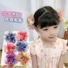 Infantil Dia das Crianças Festivo Feriado Renda Pérola Tiara Cabelo Bola Fofa Cabeça Gaze de Neve com Contas Acessórios de Cabelo Flor Doce Cabeça