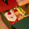 Caja de Regalo de Navidad en Stock, Caja Roja de Doble Puerta, Taza Térmica, Caja de Empaque para Bufanda, Diseño de Caja Vacía para Souvenir