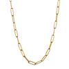 Collar de cadena cruzada de moda con estilo transfronterizo, collar de acero inoxidable, cadena de clavícula, collar plano largo tipo O para mujer