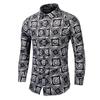 2022 novo comércio exterior camisa masculina de lapela camisa floral figura 3D produtos perenes outono manga longa tamanho grande camisa masculina