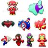 Marvel Accesorios para Zapatos Croc DIY Charms para Zapatos Hebillas para Zapatos Goma Suave Desmontable Decoración para Zapatos de Jardín Accesorios Venta Directa de Fábrica