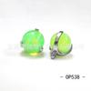 Titanio F136 gelatina aubao clavo de lengua varilla recta bola de doble punta bola de ópalo aleación de titanio G23 joyería para perforación clavo de hueso de oreja