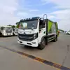 Caminhão compactador de lixo de 10 metros cúbicos com mecanismo de basculamento eletro-hidráulico integrado opcional para transferência de resíduos domésticos urbanos
