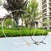 Novos Adereços de Casamento Anel de Ferro Fundo de Casamento Arco Redondo Decoração de Festa Estrutura Redonda de Ferro Arco de Balão com Poste Único